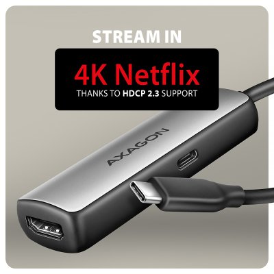 RVC-HI8KPD USB-C > HDMI 2.1 adapter, 8K/60Hz, PD 100W