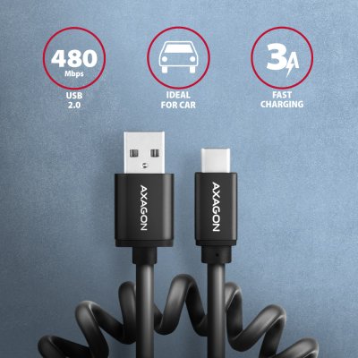 BUCM-AM10TB TWISTER USB-C <> USB-A kabel 0.6 m