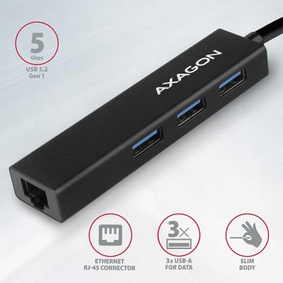 HMA-GL3A SuperSpeed USB-A hub + gigabit LAN