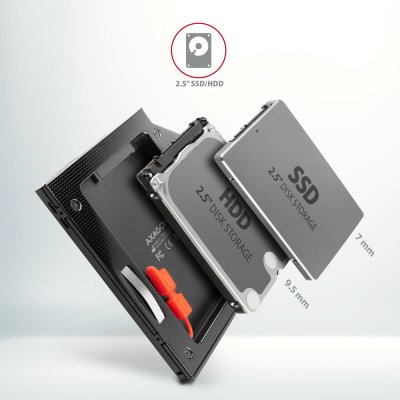 RSS-CD09 ODD – 2.5" SATA SSD/HDD caddy, 9.5 mm