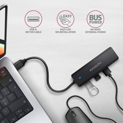 HUE-C1A USB-A 5Gbps TRAVEL hub