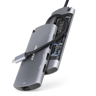 HMC-6M2 SuperSpeed USB-C COMBO 6in1 hub
