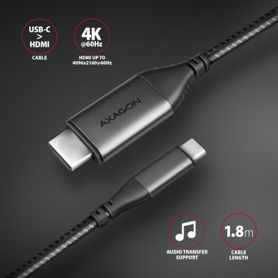 RVC-HI2MC USB-C > HDMI 2.0a kábel 1.8m