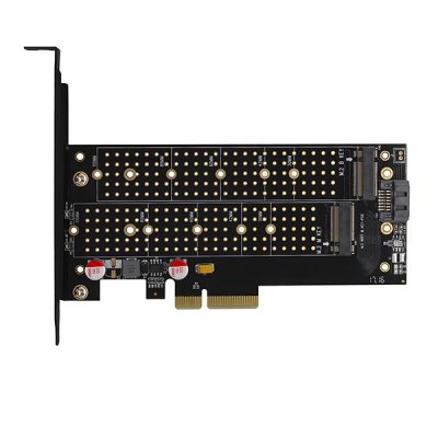 PCEM2-DC PCIe NVMe+SATA M.2 adapter
