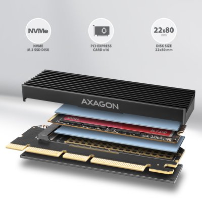 PCEM2-XS PCIe NVMe M.2 adaptér