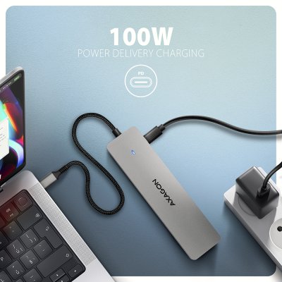 HMC-7HX2 USB-C 5Gbps DUAL 4K DISPLAY 7in1 hub