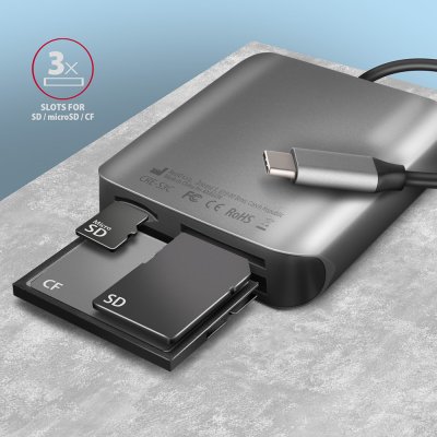 CRE-S3C SuperSpeed USB-C UHS-II čtečka
