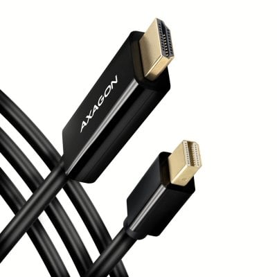RVDM-HI14C2 Mini DP > HDMI kábel 1.8m, 4K/30Hz