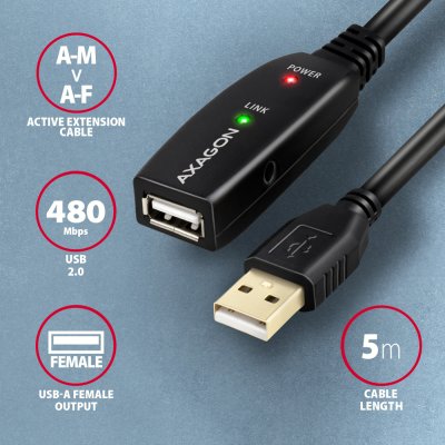 Kabel ADR-205 USB repeater 5 m