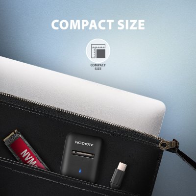 ADM2-CM USB-C 10Gbps - M.2 NVMe & SATA SSD adaptér