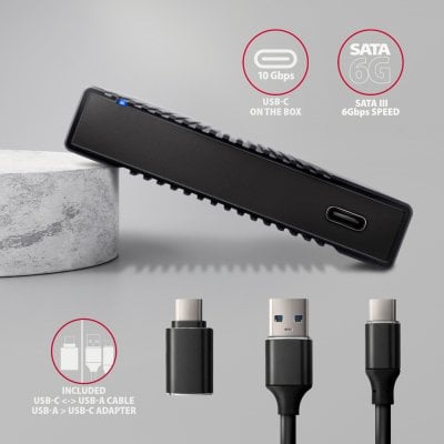 EE25-GTR USB-C 10Gbps RIBBED box