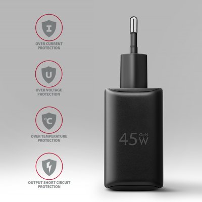 ACU-PQ45 PD3.0 & QC4+ DUAL OUTPUTS wall charger 45W