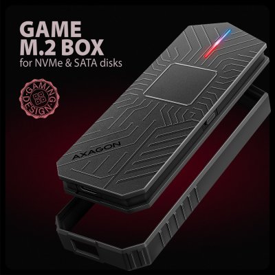 EEM2-GAM USB-C 10Gbps - M.2 NVMe & SATA SSD GAME M.2 box