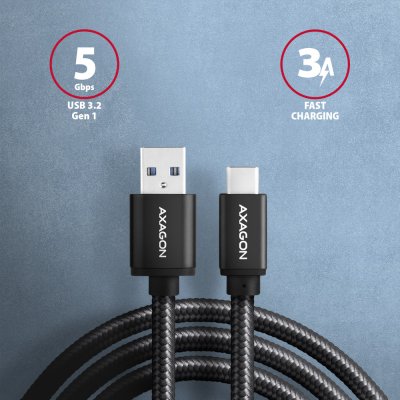 BUCM3-AM20AB SPEED USB-C <> USB-A 3.2 Gen 1 kabel 2 m
