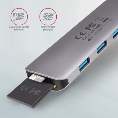 HMC-HCR3A SuperSpeed USB-C COMBO 5in1 hub