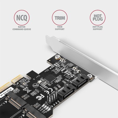 PCES-SA4M2 PCIe controller 2x SATA 6G + 2x SATA M.2