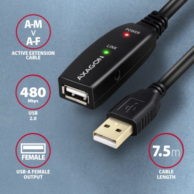 ADR-207 USB repeater kábel 7.5 m