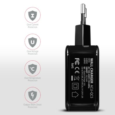 ACU-QC5 QC3.0 + 2.6A wall charger
