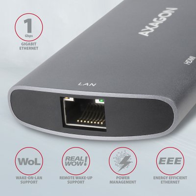 HMC-6M2 SuperSpeed USB-C COMBO 6in1 hub