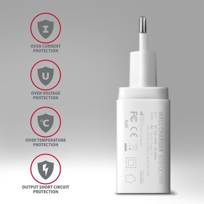 ACU-QC19W QC wall charger 19W