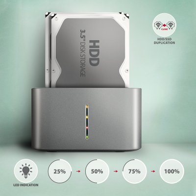 ADSA-DC SuperSpeed USB DUAL 2.5"/3.5" HDD/SSD DUAL dock