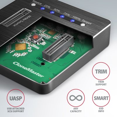 ADSA-M2C SuperSpeed USB-C 10Gbps dual M.2 NVMe dock