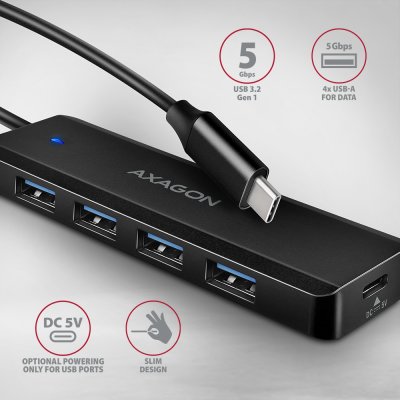 HUE-C1C USB-C 5Gbps TRAVEL hub