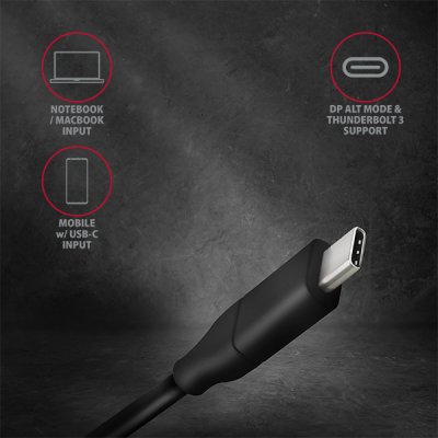 RVC-DPC USB-C > DP kábel 1.8m