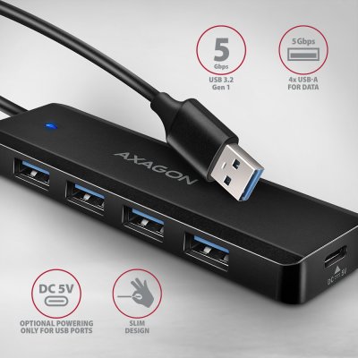 HUE-C1A USB-A 5Gbps TRAVEL hub