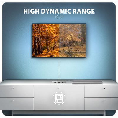 HMC-CUB83X2 USB-C 10Gbps DUAL 4K DISPLAY 7in1 hub