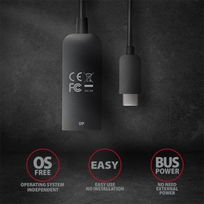 RVC-DP USB-C > DP adaptér