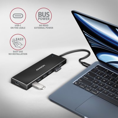 HUE-F7C SuperSpeed USB-C FLAT CHARGING hub