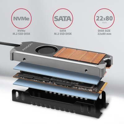 CLR-M2FAN heatsink for M.2 SSD