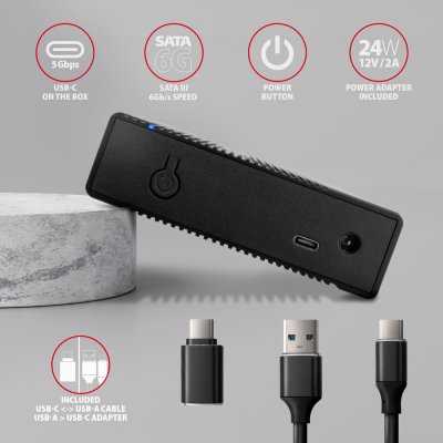 EE35-GTR USB-C 5Gbps RIBBED box