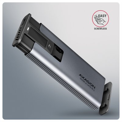 EEM2-SD2 USB-C 10Gbps - M.2 NVMe & SATA SSD DISPLAY box