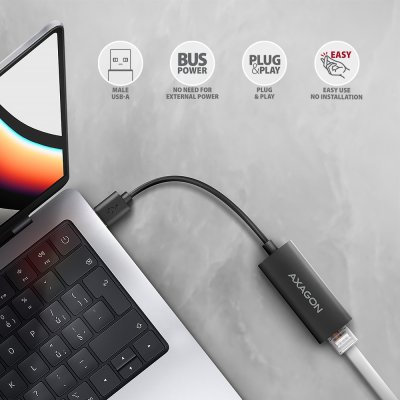 ADE-AR USB-A gigabit ethernet adaptér