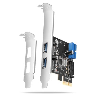 PCEU-232RS PCIe řadič 2× ext. + 2× int. USB 5Gbps
