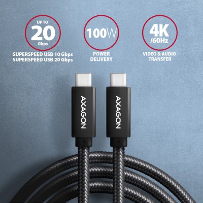 BUCM32-CM20AB SPEED+ USB-C <> USB-C 20Gbps kabel 2 m