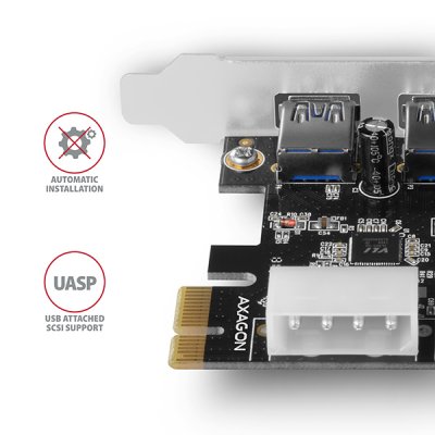PCEU-232VL PCIe řadič 2+2x SuperSpeed USB