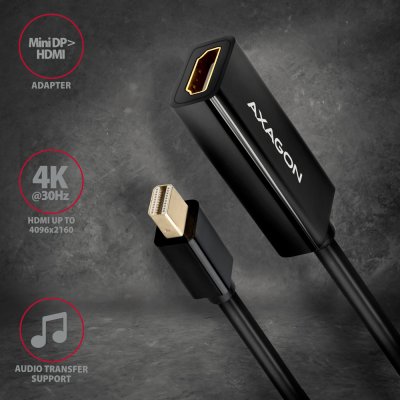 RVDM-HI14N Mini DP > HDMI adaptér, 4K/30Hz