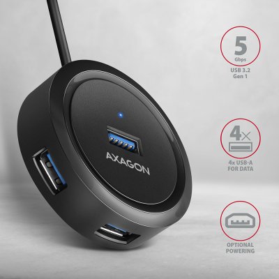 HUE-P1A SuperSpeed USB-A ROUND hub