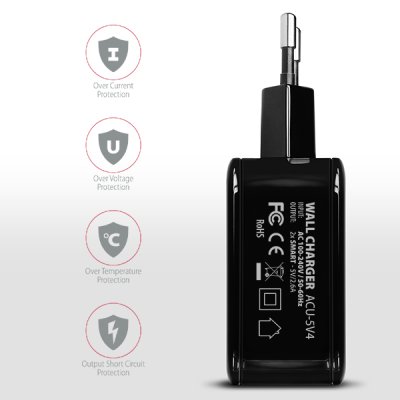 ACU-5V4 2.6A + 2.6A wall charger