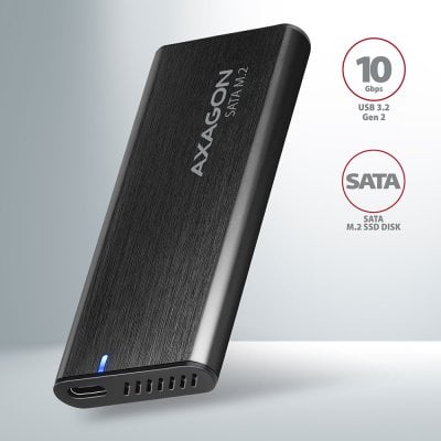 EEM2-SBC SuperSpeed+ USB-C - M.2 SATA SSD RAW box