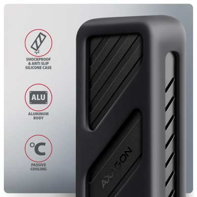 EEM2-20G USB-C 20Gbps - M.2 NVMe SSD ARMORED box
