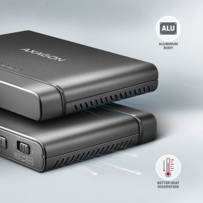 ADSA-CC USB-C 10Gbps adaptér pro M.2 NVMe + SATA SSD/HDD