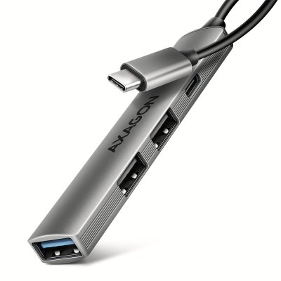 HUE-STC ALU STRIP USB-C 4 port hub