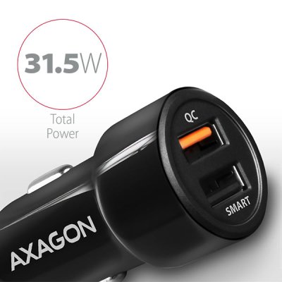 PWC-QC5 QC 3.0 + 2.4 A car charger 31.5 W