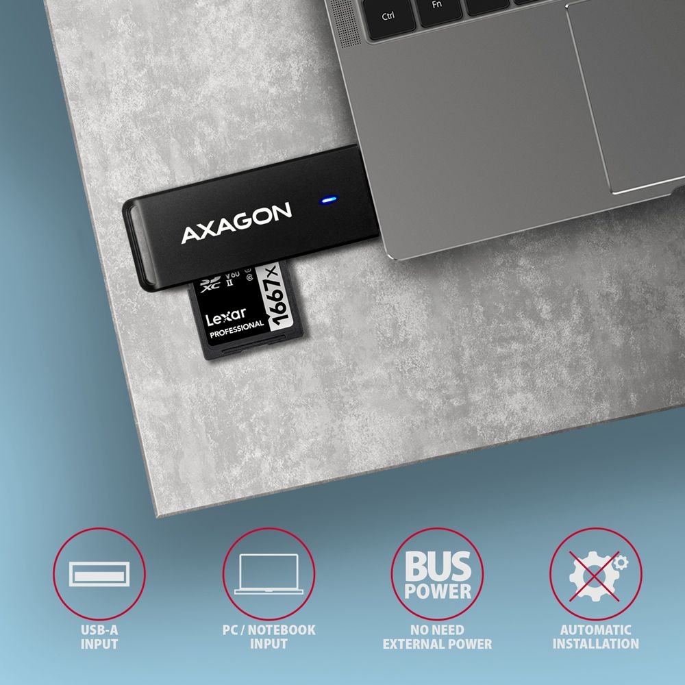 CRE-S2N SuperSpeed USB-A CARD READER
