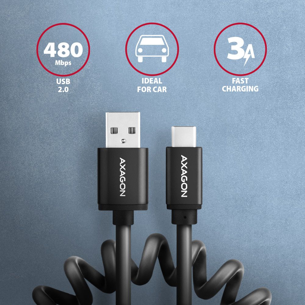BUCM-AM10TB TWISTER USB-C <> USB-A kabel 0.6 m