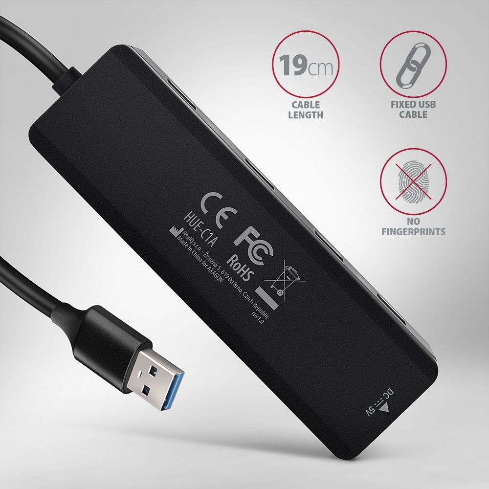 HUE-C1A USB-A 5Gbps TRAVEL hub